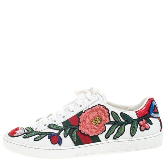 Gucci Ace Embroidered 'Floral' sneakers - Picture 3 of 15